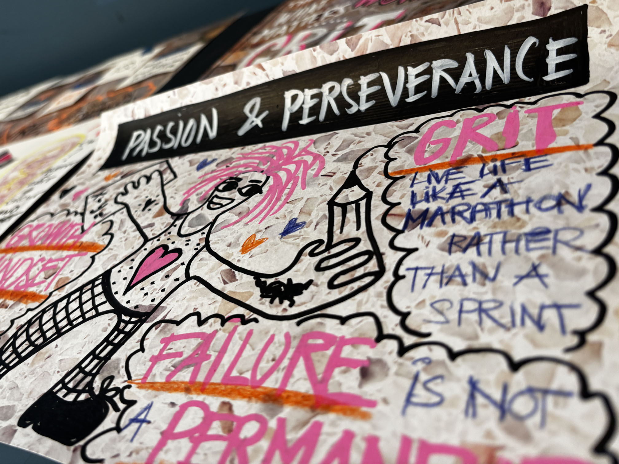 A photo of one of the works created by an attendee